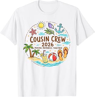 Cousin Crew 2026 Summer Beach Vacation Trips Family Matching Unisex , , , Long Sleeve Tee