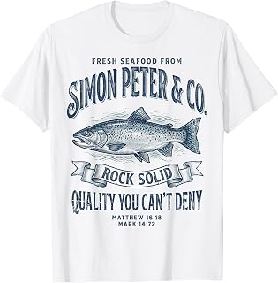 Simon Peter Seafood Funny Christian Fishing Unisex , , , Long Sleeve Tee
