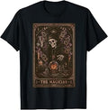 Halloween Tarot Card Magician Skeleton Pumpkin Vintage Men Unisex , , , Long Sleeve Tee