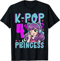 K-Pop Princess Age 4 Years Old Birthday Kid Unisex , , , Long Sleeve Tee