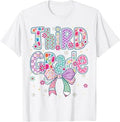 Third Grade 3rd Coquette Floral Cute First Day Teacher Girl Unisex , , , Long Sleeve Tee