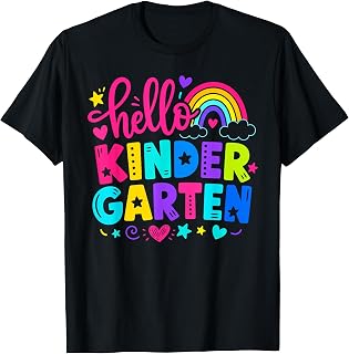 Hello Kindergarten for Boys Girls Teacher Back to School Unisex , , , Long Sleeve Tee