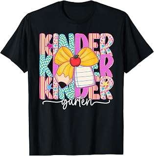 Kindergarten Back to School First Day Kinder Teachers Kids Unisex , , , Long Sleeve Tee