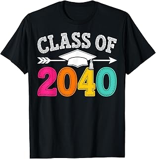 Class of 2040 Grow with Me First Day of School Graduation Unisex , , , Long Sleeve Tee