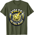 Volts Softball On Full Blast Graphic Design Unisex , , , Long Sleeve Tee