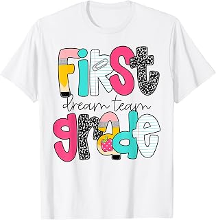 First Grade Dream Team Back to School 1st Grade Teacher Unisex , , , Long Sleeve Tee