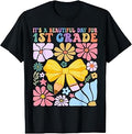 Groovy Teacher 1st Grade Back to School First Grade Kids Unisex , , , Long Sleeve Tee