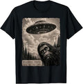 Funny Bigfoot Graphic Tee Alien UFO Vintage Evidence Photo Unisex , , , Long Sleeve Tee