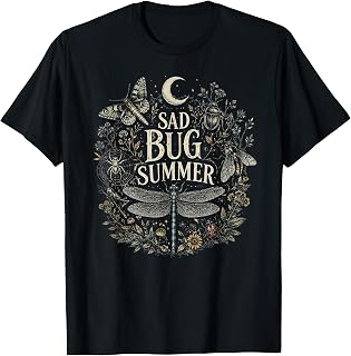 Sad Bug Summer Vintage Goth Insect Last of The Bugs Unisex , , , Long Sleeve Tee