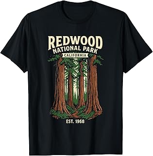 Redwood National Park California Vintage Design Unisex , , , Long Sleeve Tee