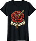 Born Wild Bloom Fierce Tattoo Rose Design Unisex , , , Long Sleeve Tee