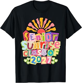 Vintage Senior Sunrise 2027 Seniors of Class Graduation Unisex , , , Long Sleeve Tee