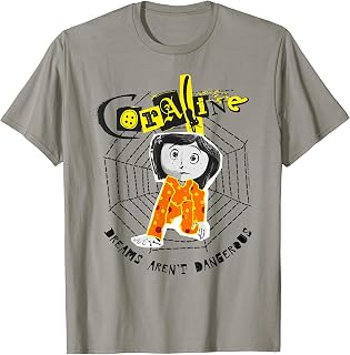 Dreams aren't Dangerous Coraline in PJ's Spider Web Unisex , , , Long Sleeve Tee