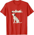 Dalmatian Dog Graphic Red Spotted Dog Lover Unisex , , , Long Sleeve Tee