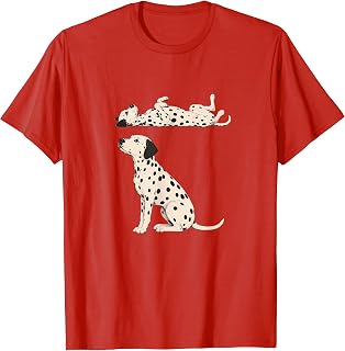 Dalmatian Dog Graphic Red Spotted Dog Lover Unisex , , , Long Sleeve Tee