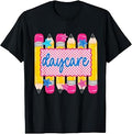 Daycare Pencil Pink Plaid First Day of School Unisex , , , Long Sleeve Tee