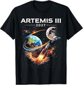 Artemis III Moon Mission 2027 Space Launch Graphic Design Unisex , , , Long Sleeve Tee