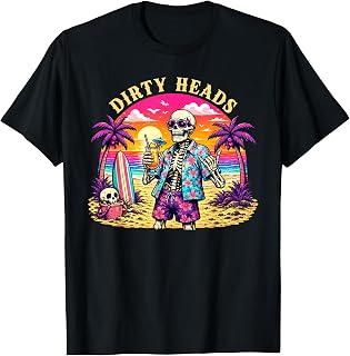 Dirty Heads Skeleton Beach Summer Vacation Summerween Party Unisex , , , Long Sleeve Tee