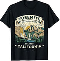 Yosemite National Park Vintage Retro Design Unisex , , , Long Sleeve Tee