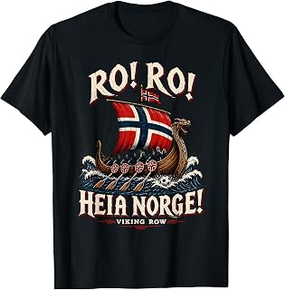 Ro Ro Heia Norge Viking Row Norwegian Soccer Fan Unisex , , , Long Sleeve Tee
