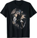 Bald Eagle Holding American Flag Vintage 90s Graphic Style Unisex , , , Long Sleeve Tee