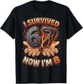 I Survived 6 7 Now I'm 8 8th Birthday Boys Unisex , , , Long Sleeve Tee