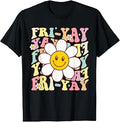 Happy Friyay TGIF Flower Friday Weekend Fri Yay Teacher Unisex , , , Long Sleeve Tee