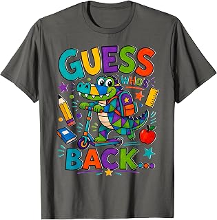 Funny Gator Back to School Toddlers Boys Girls Teachers Unisex , , , Long Sleeve Tee