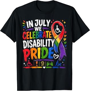 Disability Pride Flag July Disabled Pride Month Awareness Unisex , , , Long Sleeve Tee