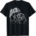Cool English Bulldog Art for Women Girls Mom English Bulldog Unisex , , , Long Sleeve Tee