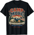 Camp More USA 250 Years of Freedom Camping Funny Camper Life Unisex , , , Long Sleeve Tee
