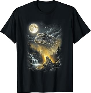 Frog Howling to The Moon Vintage 90s Retro Animal Graphic Unisex , , , Long Sleeve Tee
