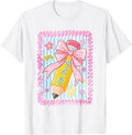 Fifth Grade Coquette Pink Pencil Preppy Back to School Girls Unisex , , , Long Sleeve Tee