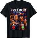 Freedom Calling Tung Tung Tung Sahur John Pork Meme 4th July Unisex , , , Long Sleeve Tee