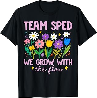 Special Education Teacher Team SPED Grow with The Flow Unisex , , , Long Sleeve Tee