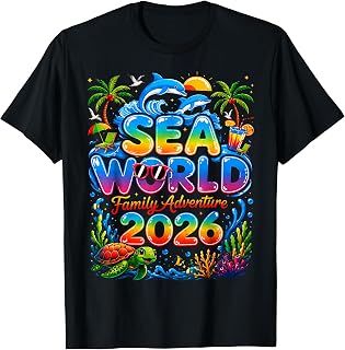 Sea World Family Adventure 2026, Family Sea World Matching Unisex , , , Long Sleeve Tee