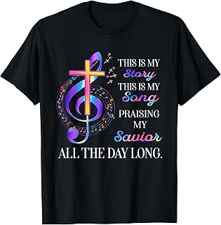 This is My Story This is My Song Praising My Savior Cross Unisex , , , Long Sleeve Tee