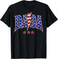 DADA Patriotic USA Flag Vintage Father Graphic Unisex , , , Long Sleeve Tee