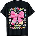 First Day of Pre-K Coquette Bow Back to School Girls Kids Unisex , , , Long Sleeve Tee