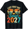 Last First Day Senior 2027 Back to School Students Tee Unisex , , , Long Sleeve Tee