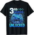Back to School 3rd Grade First Day Level Unlocked Gamer Boys Unisex , , , Long Sleeve Tee