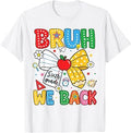Bruh We Back Sixth Grade Coquette Bow Pencil Back to School Unisex , , , Long Sleeve Tee