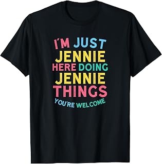 Jennie Here Doing Jennie Things Funny Jennie Name Unisex , , , Long Sleeve Tee