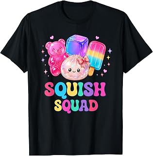 Squish Squad Kawaii Dumpling Rainbow Candy Aesthetic Bow Unisex , , , Long Sleeve Tee