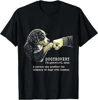 Bernese Mountain Dog Dogtrovert Fist Bump Unisex , , , Long Sleeve Tee