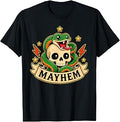 Mayhem Son Daughter Funny Matching Family Kids Girls Boys Unisex , , , Long Sleeve Tee