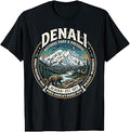 Denali National Park Alaska Mountain Wildlife Vintage Badge Unisex , , , Long Sleeve Tee