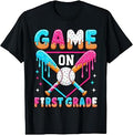 First Day of First Grade Baseball Drip for Boys 1st School Unisex , , , Long Sleeve Tee