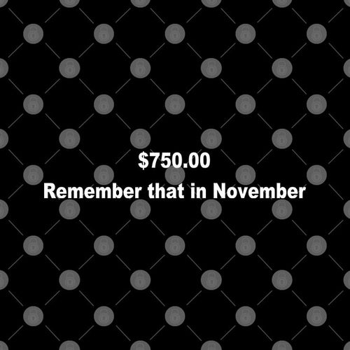 750$ Remember That In November Shirt