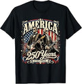 Vintage Washington Lincoln Playing Guitar 250 Years America Unisex , , , Long Sleeve Tee
